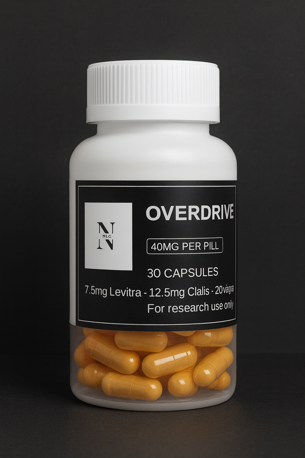 Overdrive 30x40mg (7.5mg levitra, 12.5mg cialis, 20mg viagra)